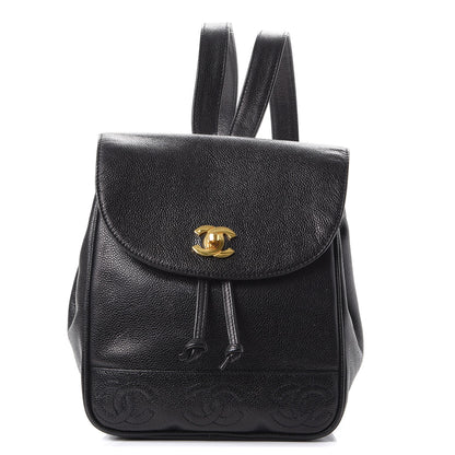 Chanel Caviar CC Backpack Black 1 of 8