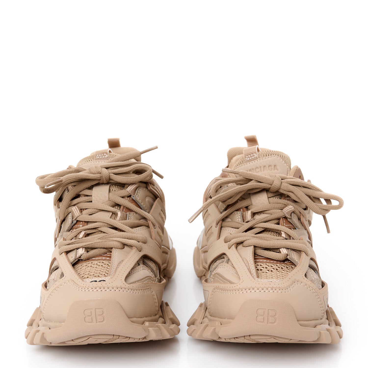 Balenciaga Mesh Rubber Uni-Matte Full Color Womens Track Sneakers 36 Full Beige 3 of 10