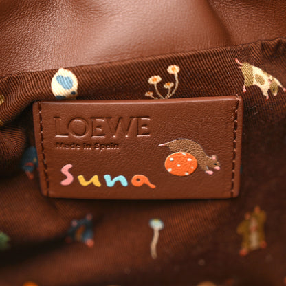 Loewe X SUNA FUJITA Nappa Flamenco Knot Clutch Havana 6 of 10