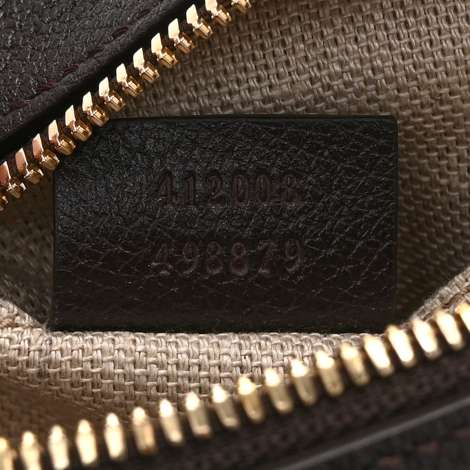 Gucci GG Supreme Monogram Web Small Webby Bee Shoulder Bag Dark Brown 7 of 12