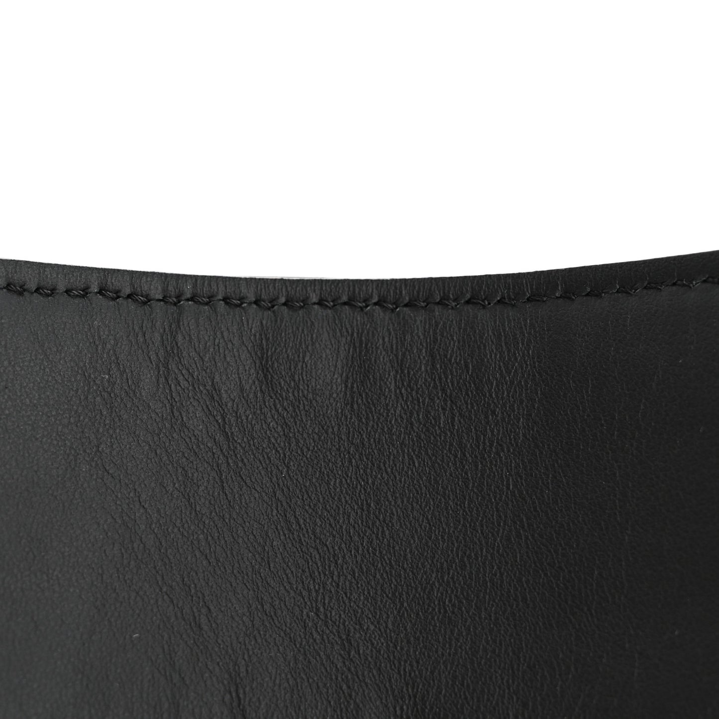 Shearling Calfskin FF Strap Black Tobacco