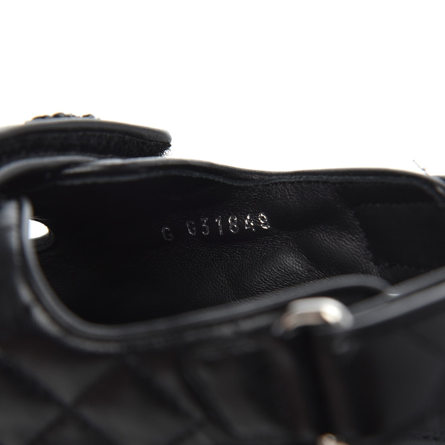 Chanel Lambskin Velcro Dad Sandals 40 Black 8 of 9