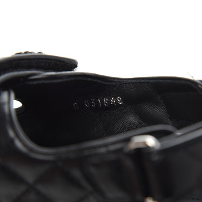 Chanel Lambskin Velcro Dad Sandals 40 Black 8 of 9