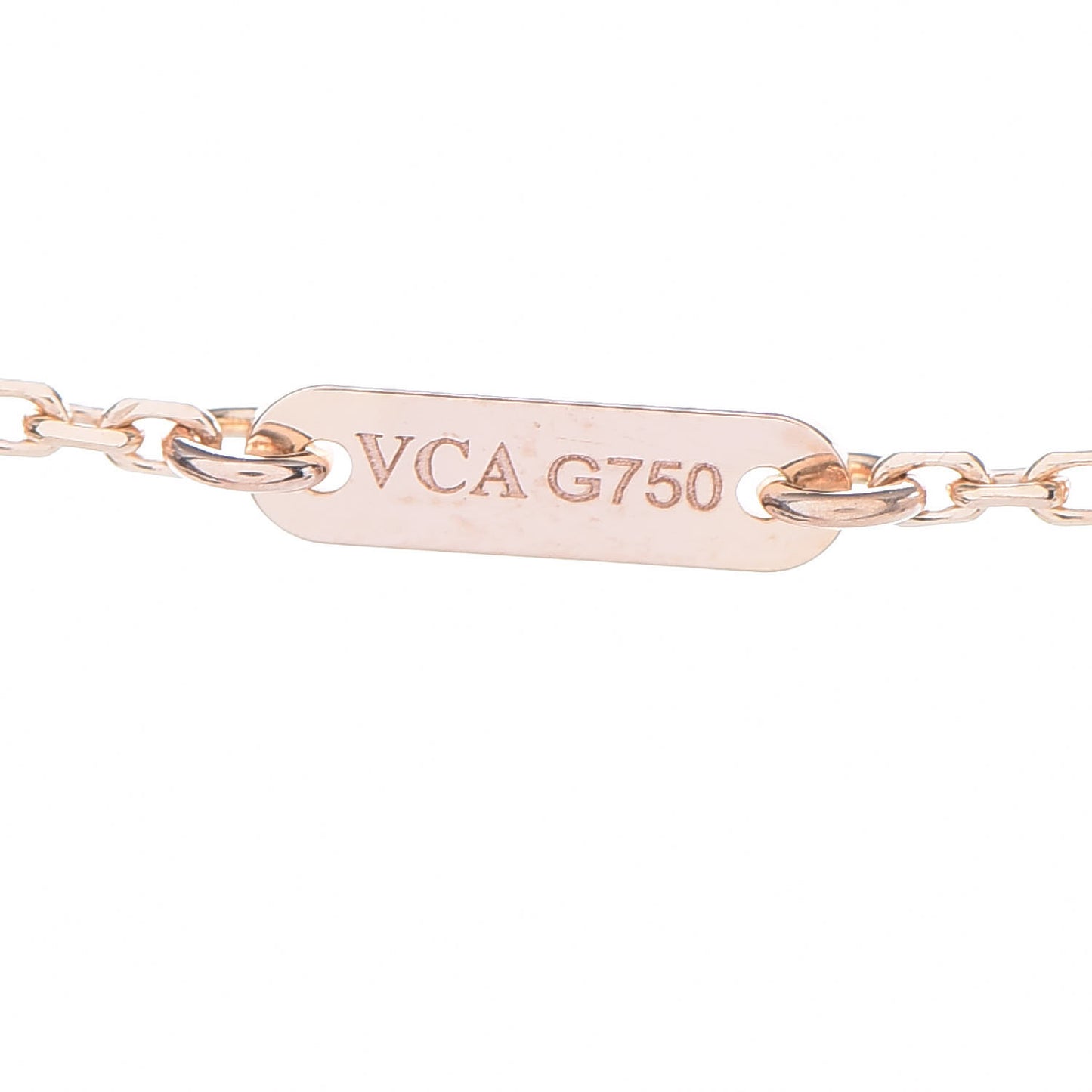 18K Rose Gold Sweet Alhambra Pendant Necklace
