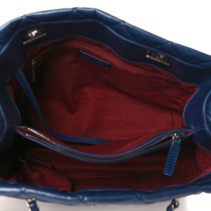 Chanel Calfskin Quilted Small Coco Soft Tote Navy 5 of 9