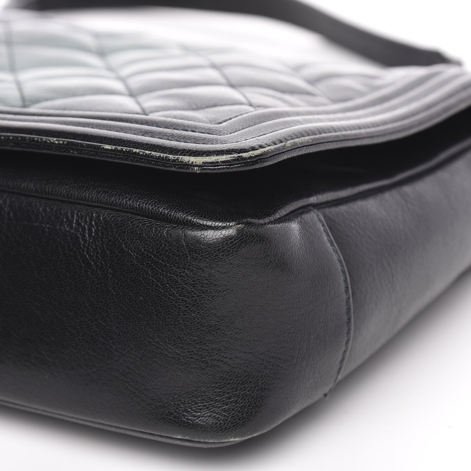 Chanel Goatskin Ombre Faded Quilted New Medium Boy Flap Dark Green 10 of 15
