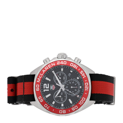 Tag Heuer Stainless Steel Fabric 42mm Formula 1 McLaren Chronograph Quartz Watch Black CAZ1112 2 of 5