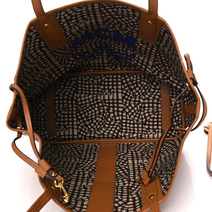 MCM Visetos Medium Liz Reversible Shopper Tote Cognac 7 of 8