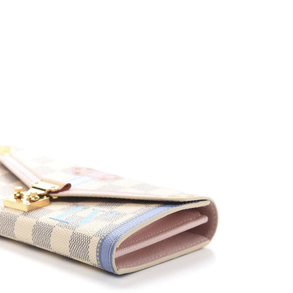 Louis Vuitton Damier Azur Summer Trunks Sarah Wallet NM 9 of 10