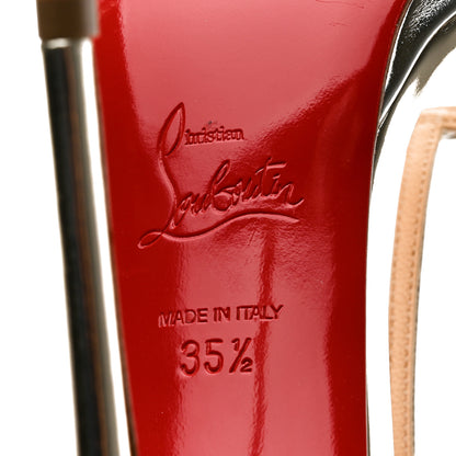 Christian Louboutin Metallic Calfskin Benedetta 120 Sandals 35.5 Light Gold 7 of 8