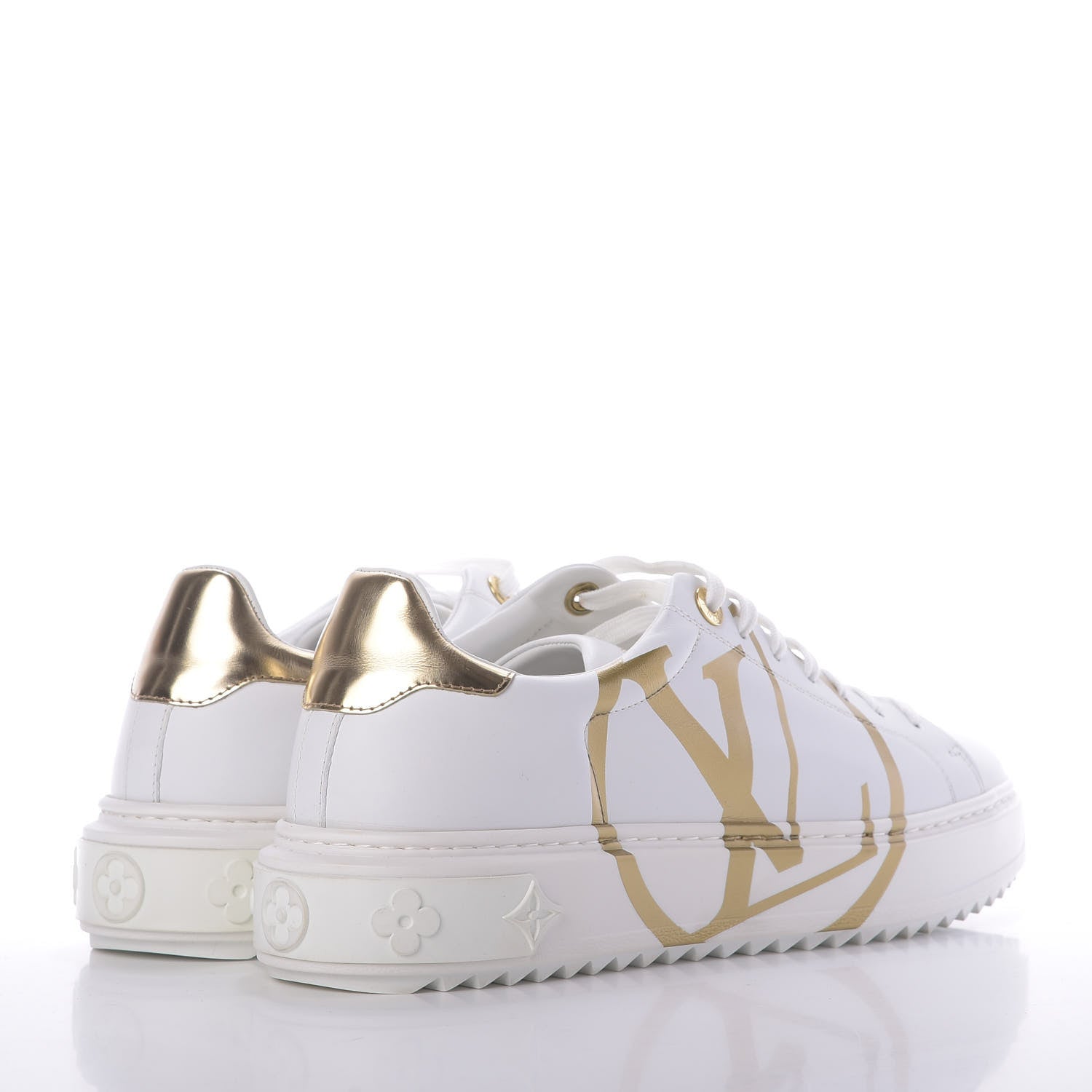 Louis Vuitton Calfskin Time Out Sneakers 41 White 4 of 10