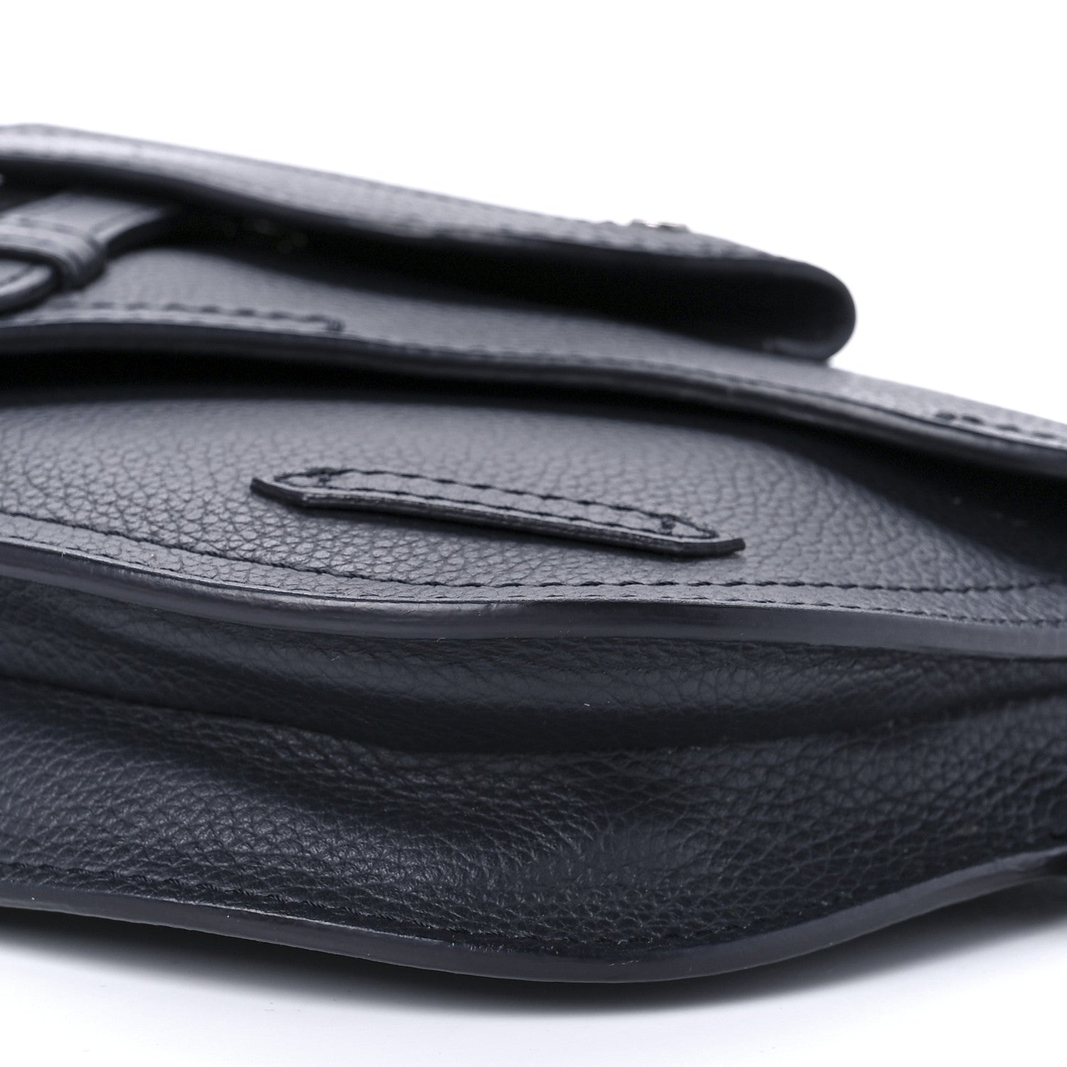 Christian Dior Grained Calfskin Saddle Messenger Bag Navy Blue 9 of 9