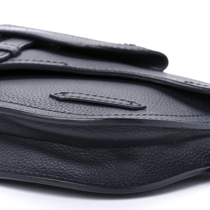 Christian Dior Grained Calfskin Saddle Messenger Bag Navy Blue 9 of 9