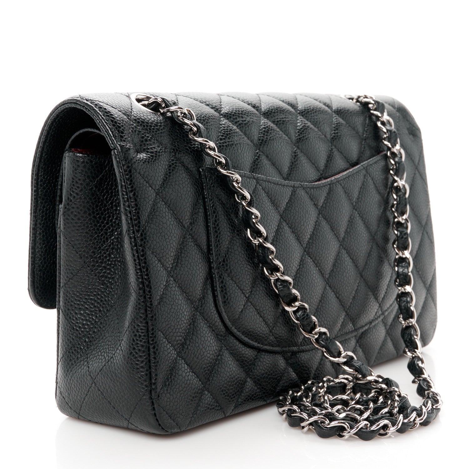 Chanel Caviar Quilted Medium Double Flap Black 3 of 11