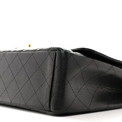 Chanel Caviar Quilted Maxi Double Flap Black 10 of 12