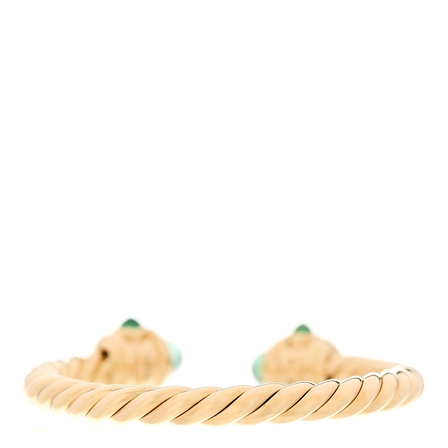 18K Yellow Gold Emerald Renaissance Ring 56 7.5
