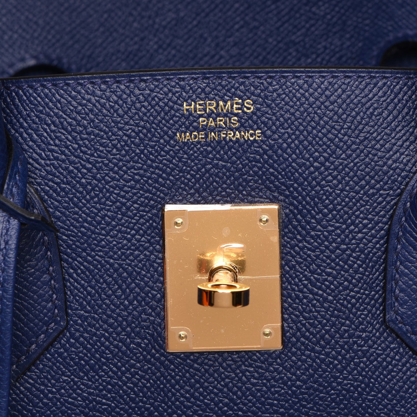 Epsom Birkin 35 Bleu Saphir