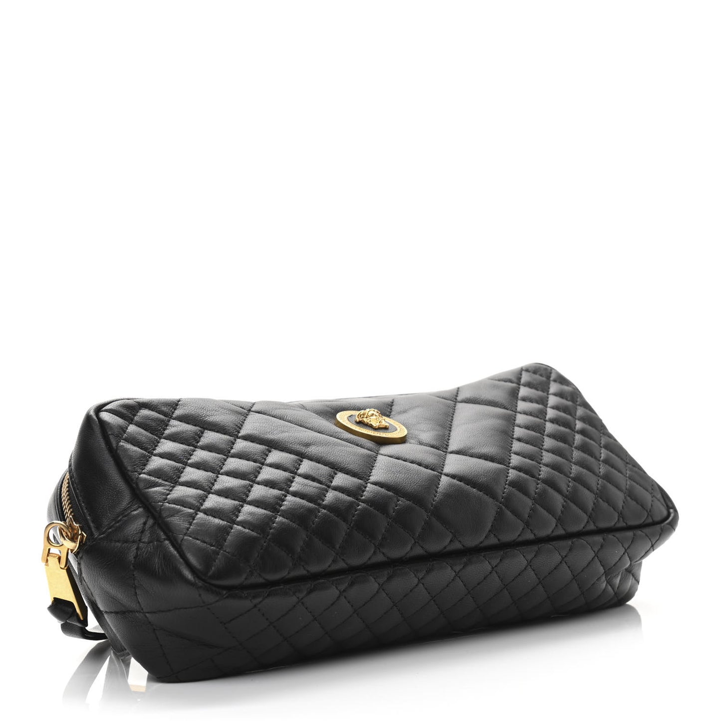 Nappa Barocco Quilted Vanitas Medea Belt Bag Black