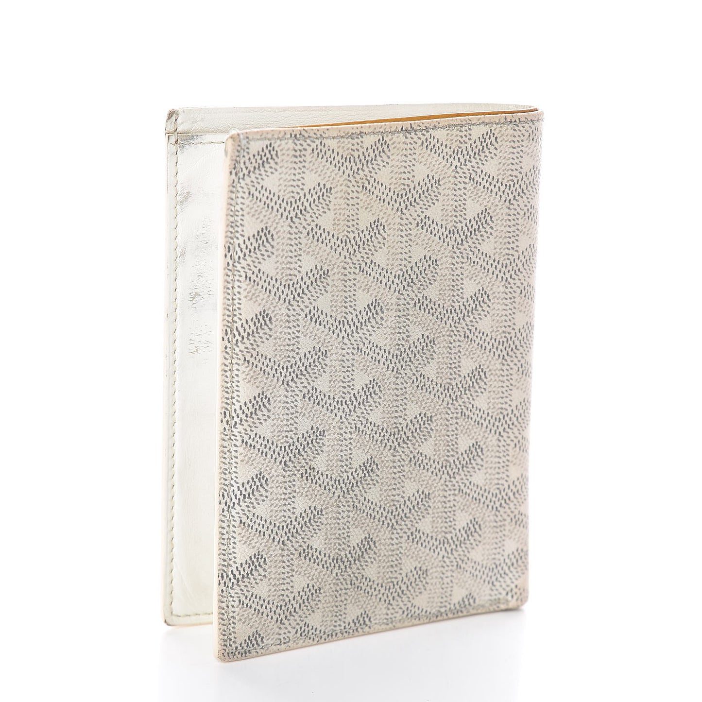 Goyardine Passport Wallet White