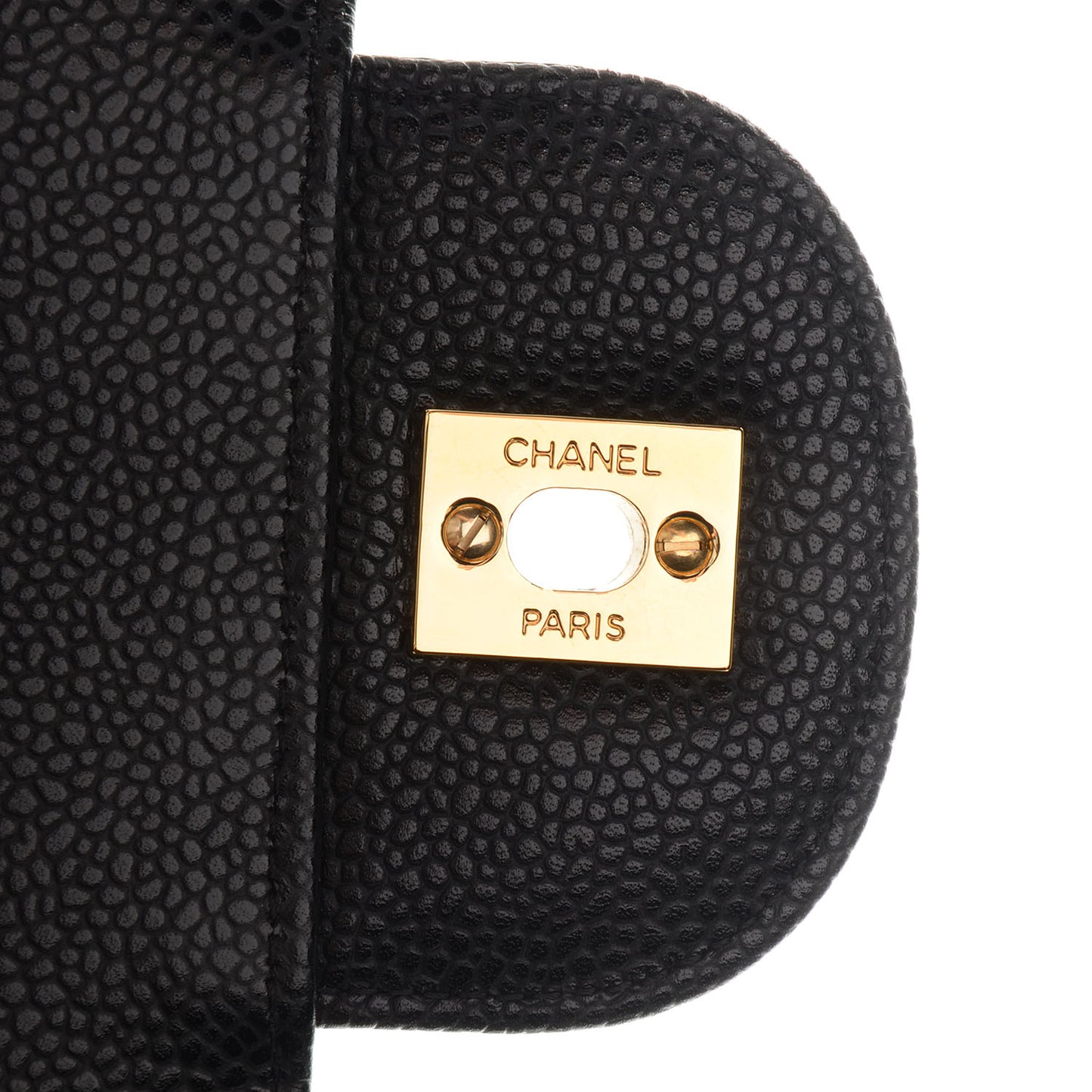 Caviar Jumbo Single Flap Black