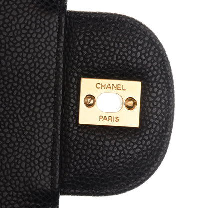 Chanel Caviar Jumbo Single Flap Black 9 of 9
