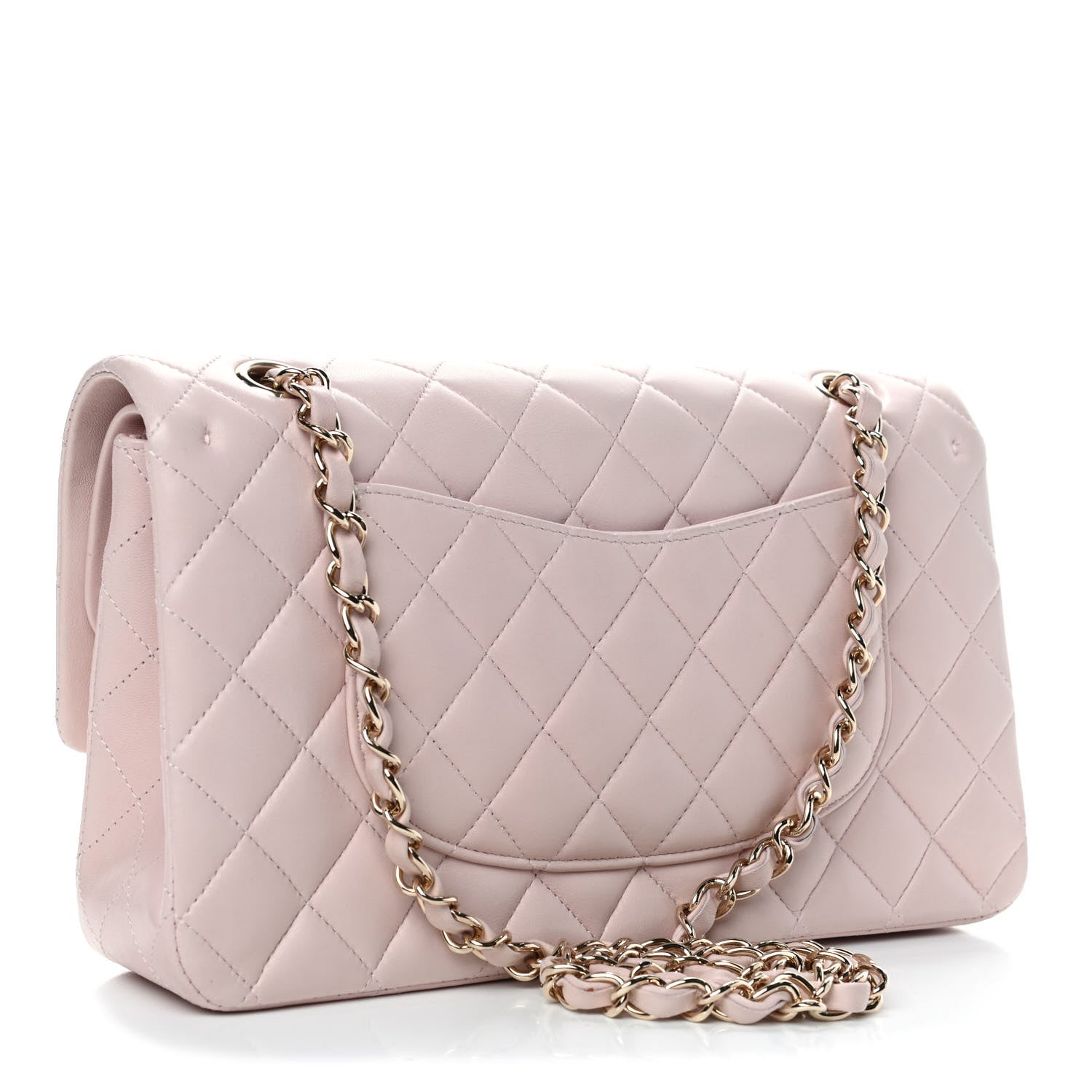 Chanel Lambskin Quilted Medium Double Flap Light Pink 2 of 4