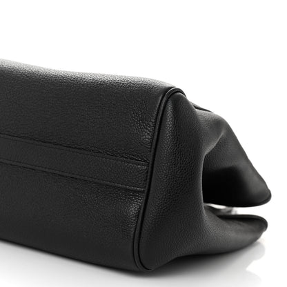 Celine Grained Calfskin Small Folded Cabas Black 10 of 10