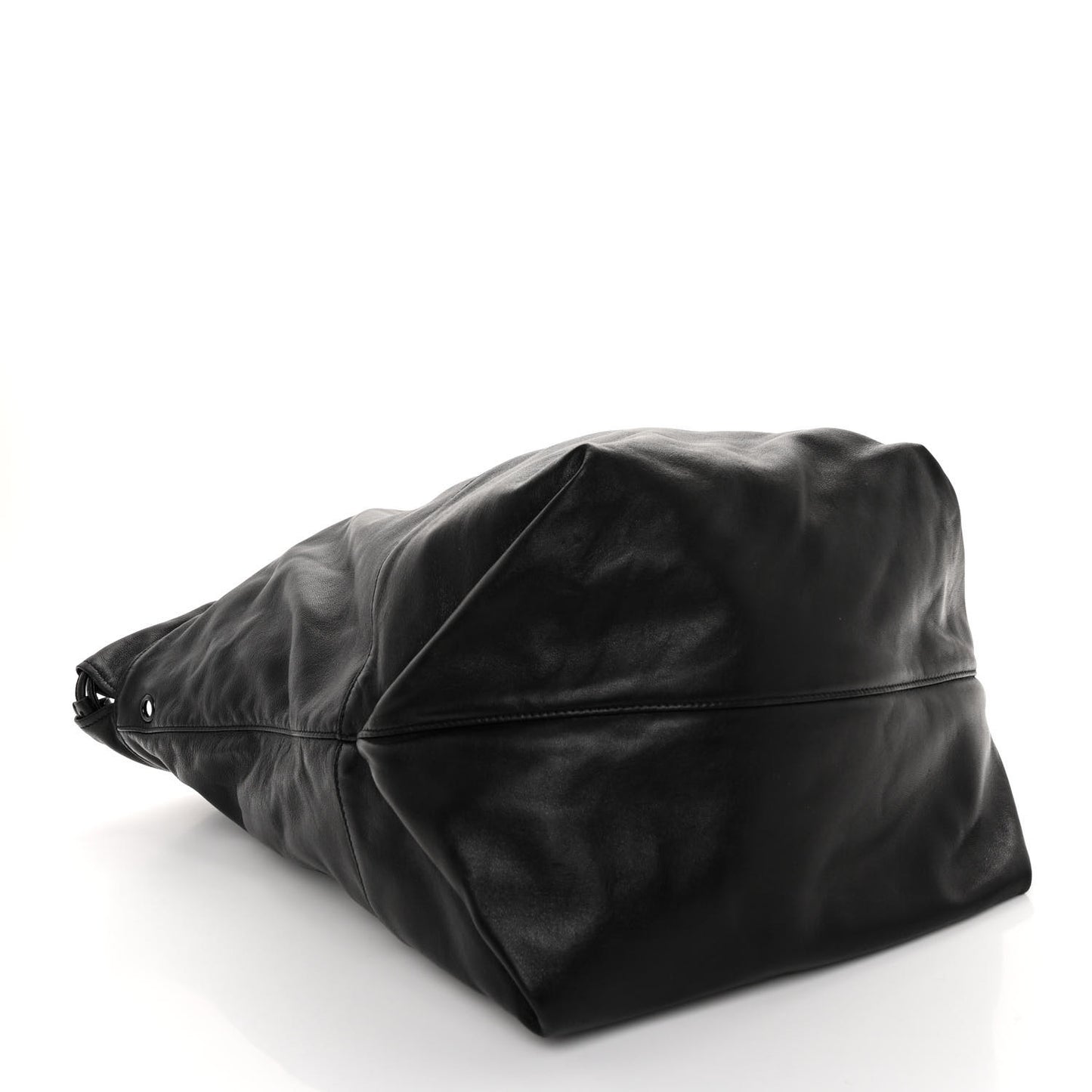 Lambskin West Shopping Bag Black