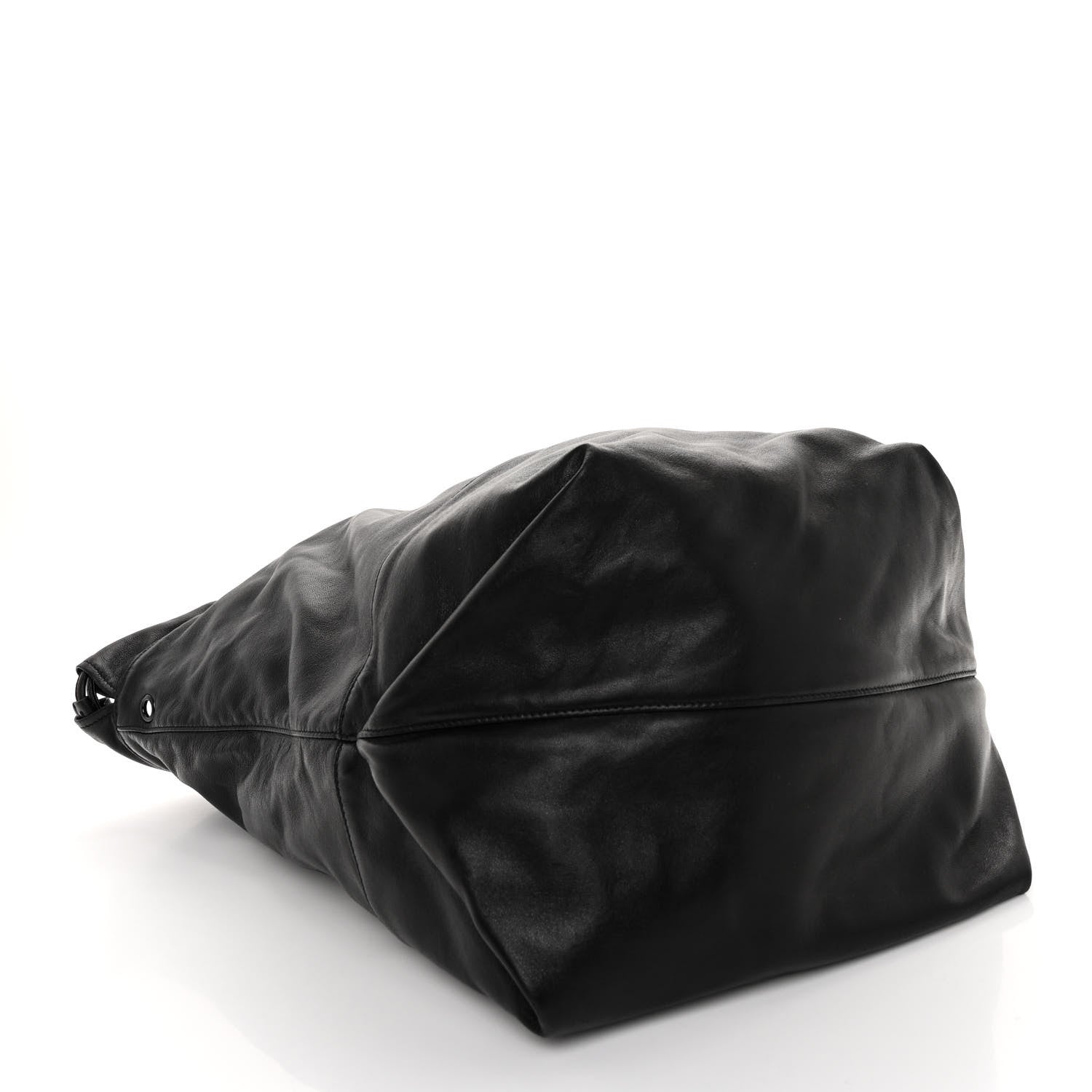 Saint Laurent Lambskin West Shopping Bag Black 5 of 10