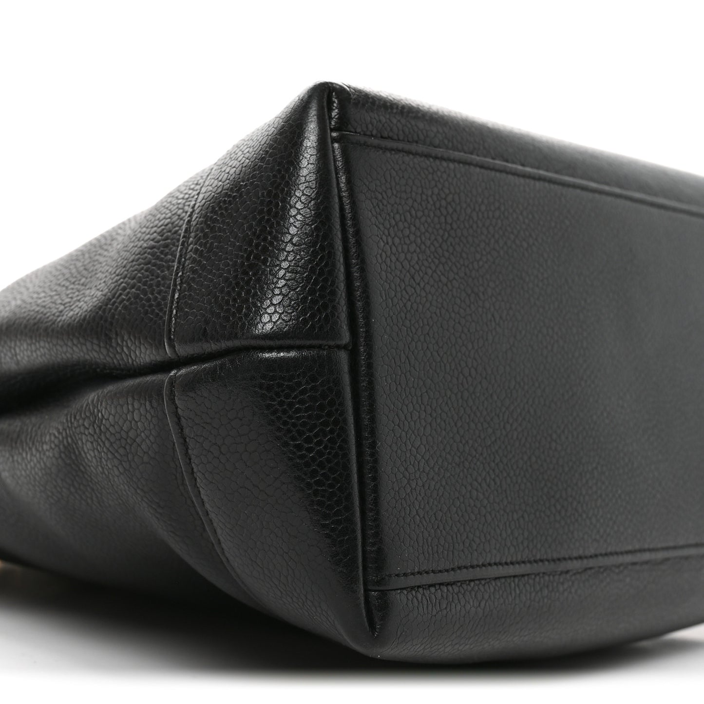 Caviar Large CC Shoulder Bag Black