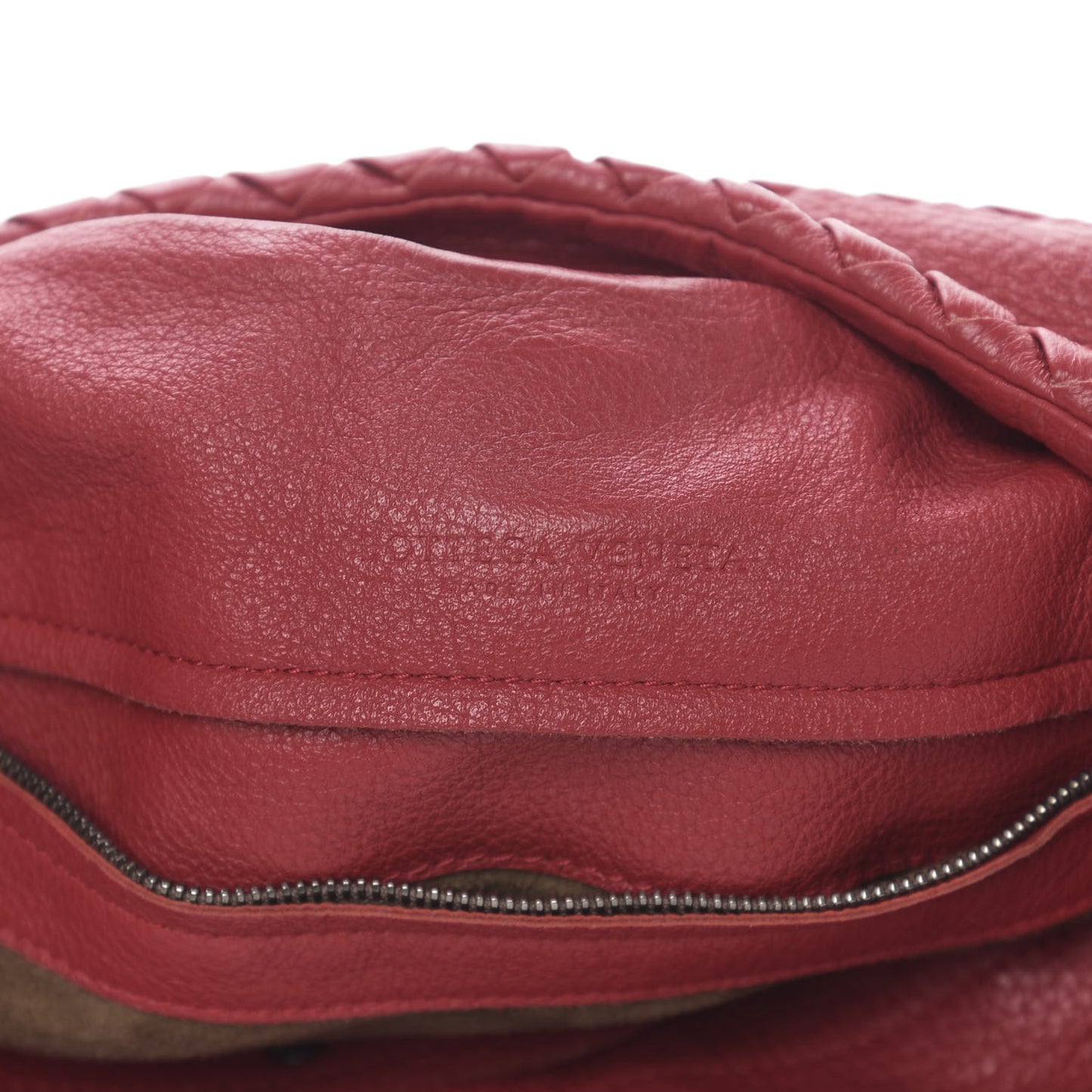 Cervo Deerskin Large Hobo China Red