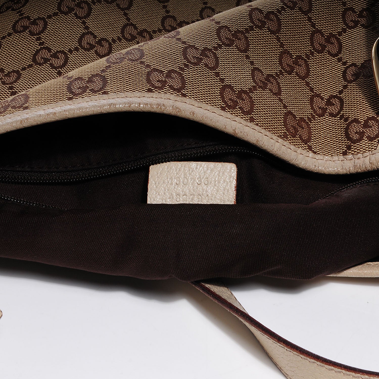 Gucci Monogram Medium Abbey Shoulder Bag Off White 6 of 7