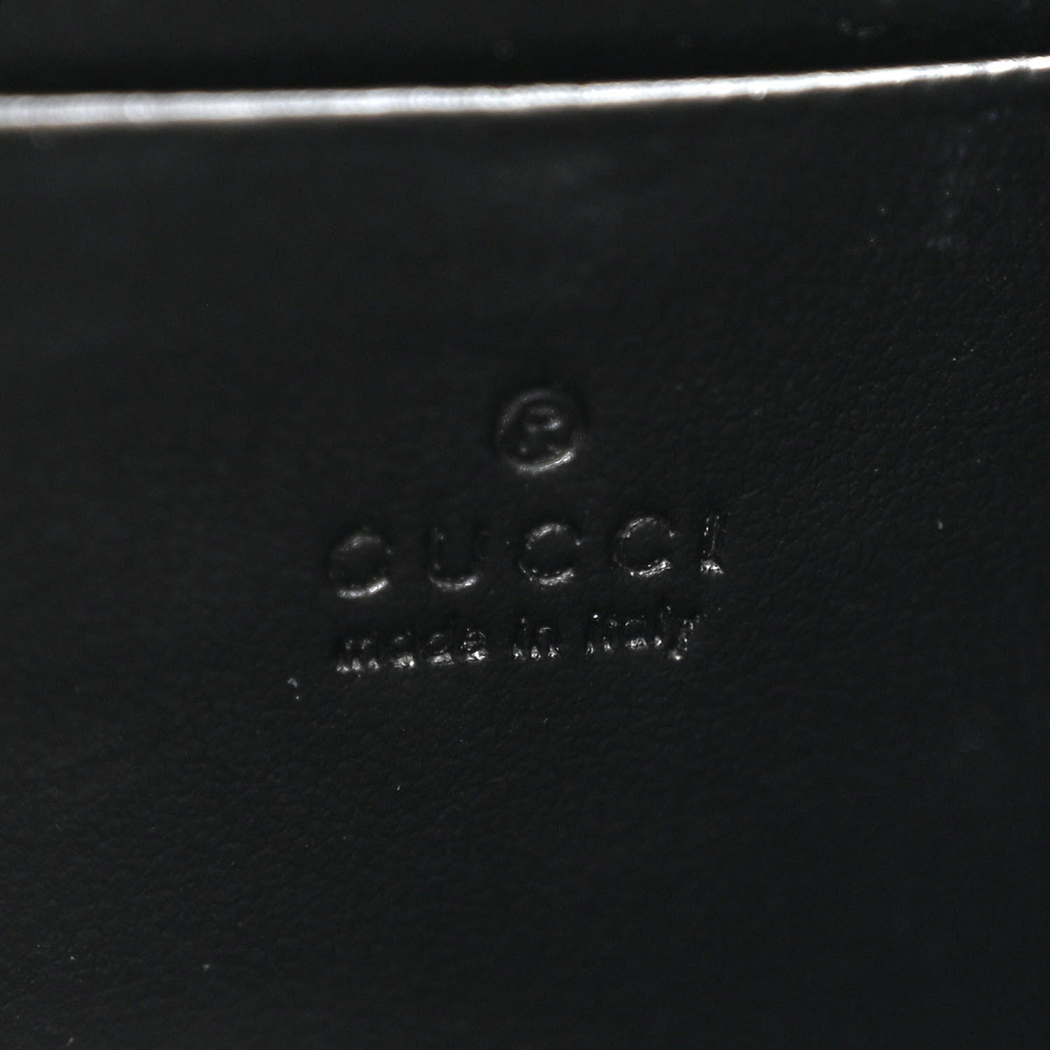 Gucci Calfskin Matelasse GG Marmont Chain Wallet Black 7 of 13