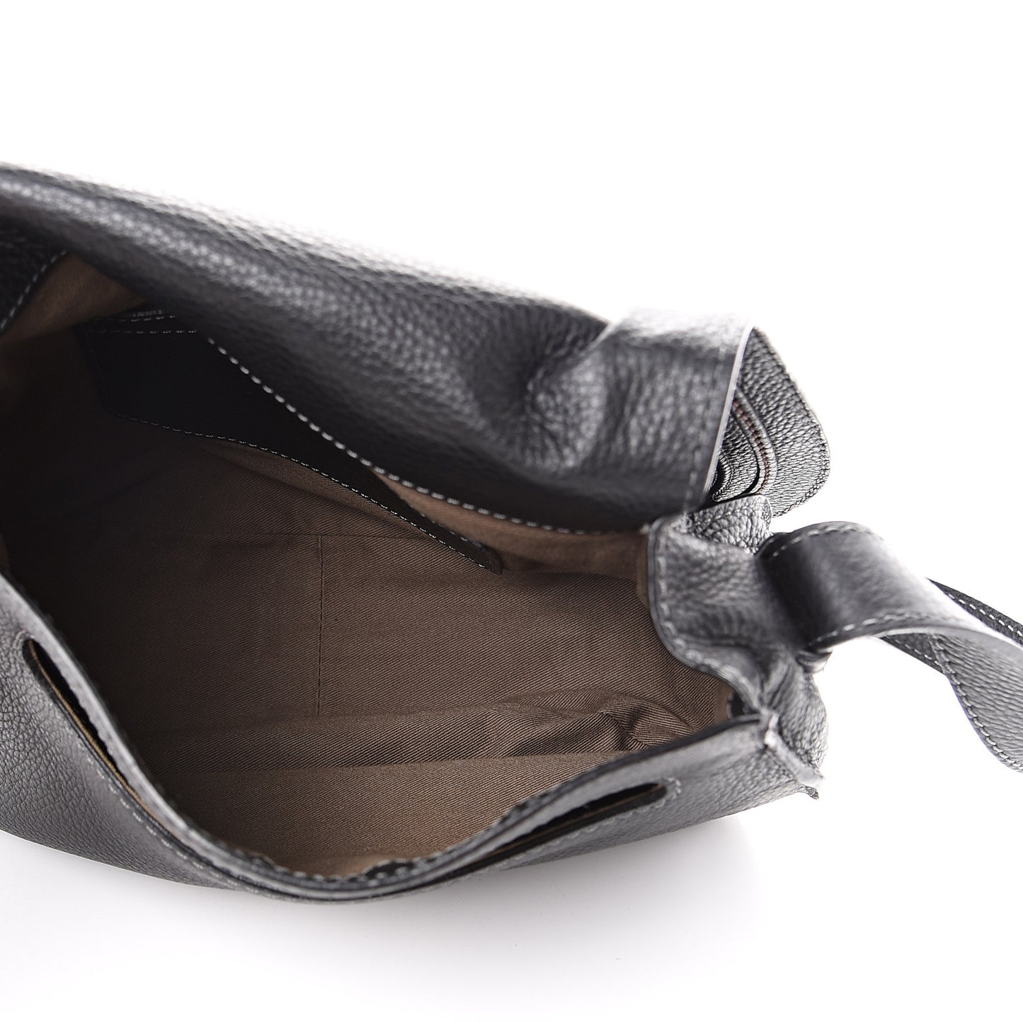 Calfskin Medium Marcie Round Crossbody Bag Black