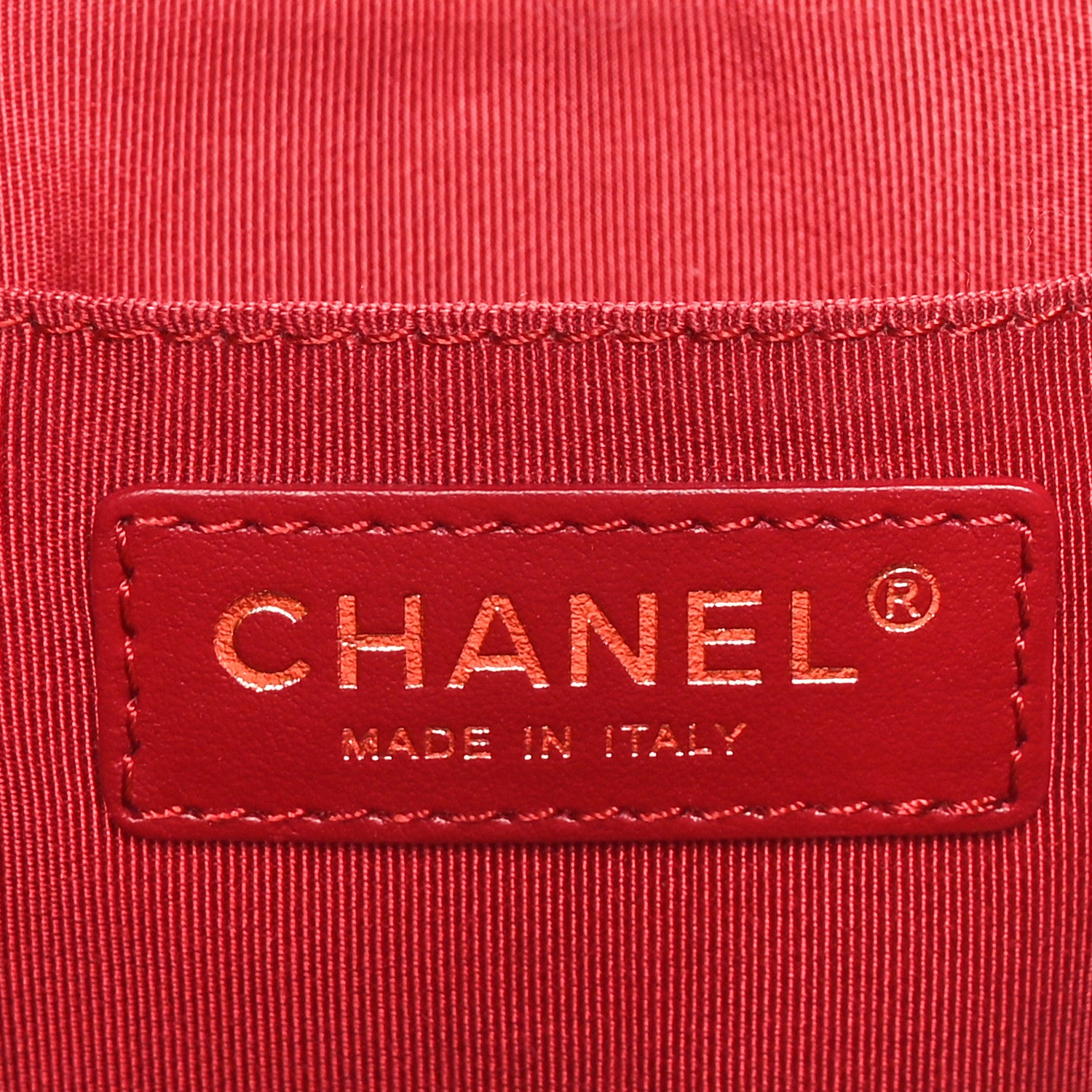 Chanel Calfskin Stitched Chain Bucket Bag Coral 6 of 10