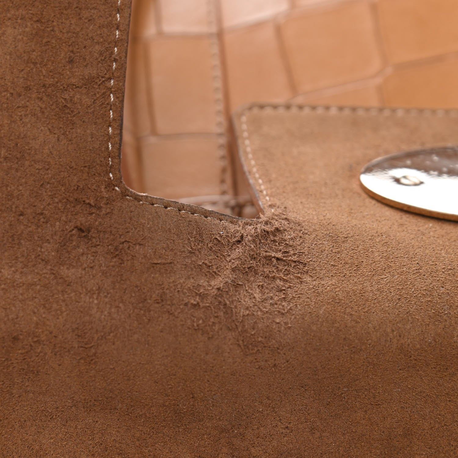 Mulberry Crocodile Embossed Bayswater Camel 11 of 12