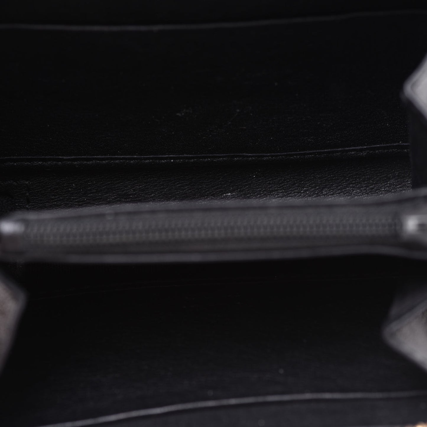 Patent Soho Compact Disco Zip Around Wallet Black