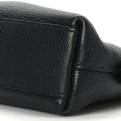 Prada Vitello Daino Cosmetic Pouch Black 8 of 8