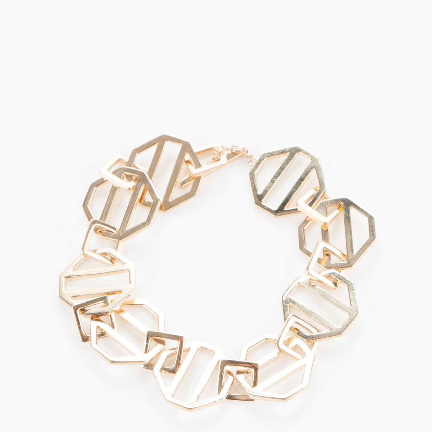 18K Yellow Gold Medium Zellige Link Bracelet