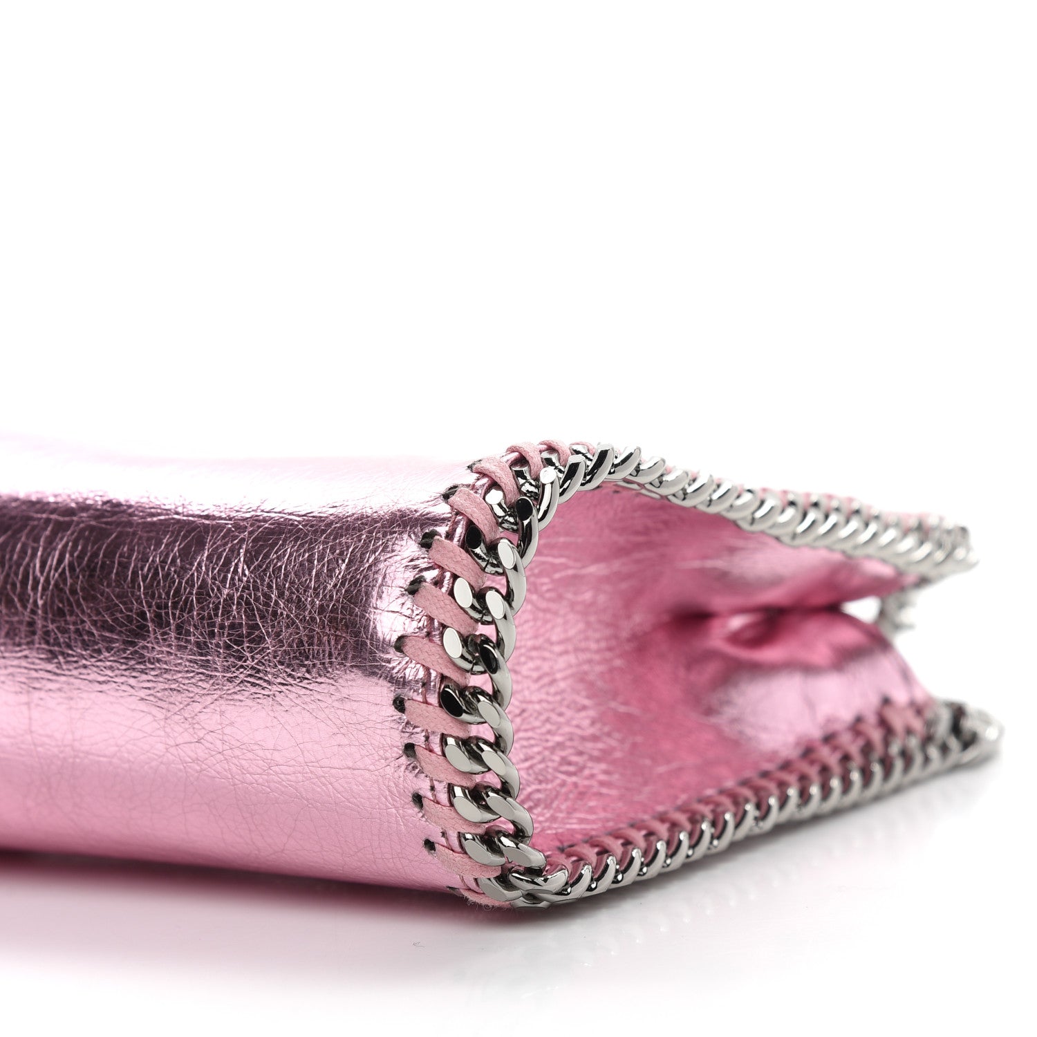 Stella McCartney Metallic Eco Alter Nappa Tiny Falabella Tote Pink 9 of 9