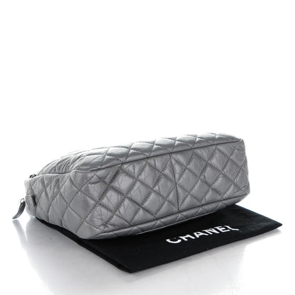 Chanel Aged Calfskin Quilted Large Reissue Camera Case Grey 4 of 7