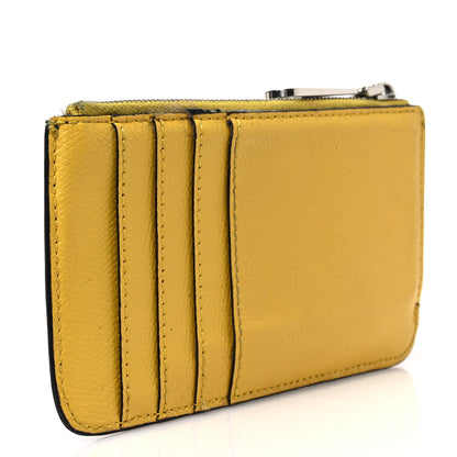 Fendi Vitello Cruise F is Fendi Bi-Color FF 1974 Embossed Key Case Pouch Maya Black Sunflower 3 of 7