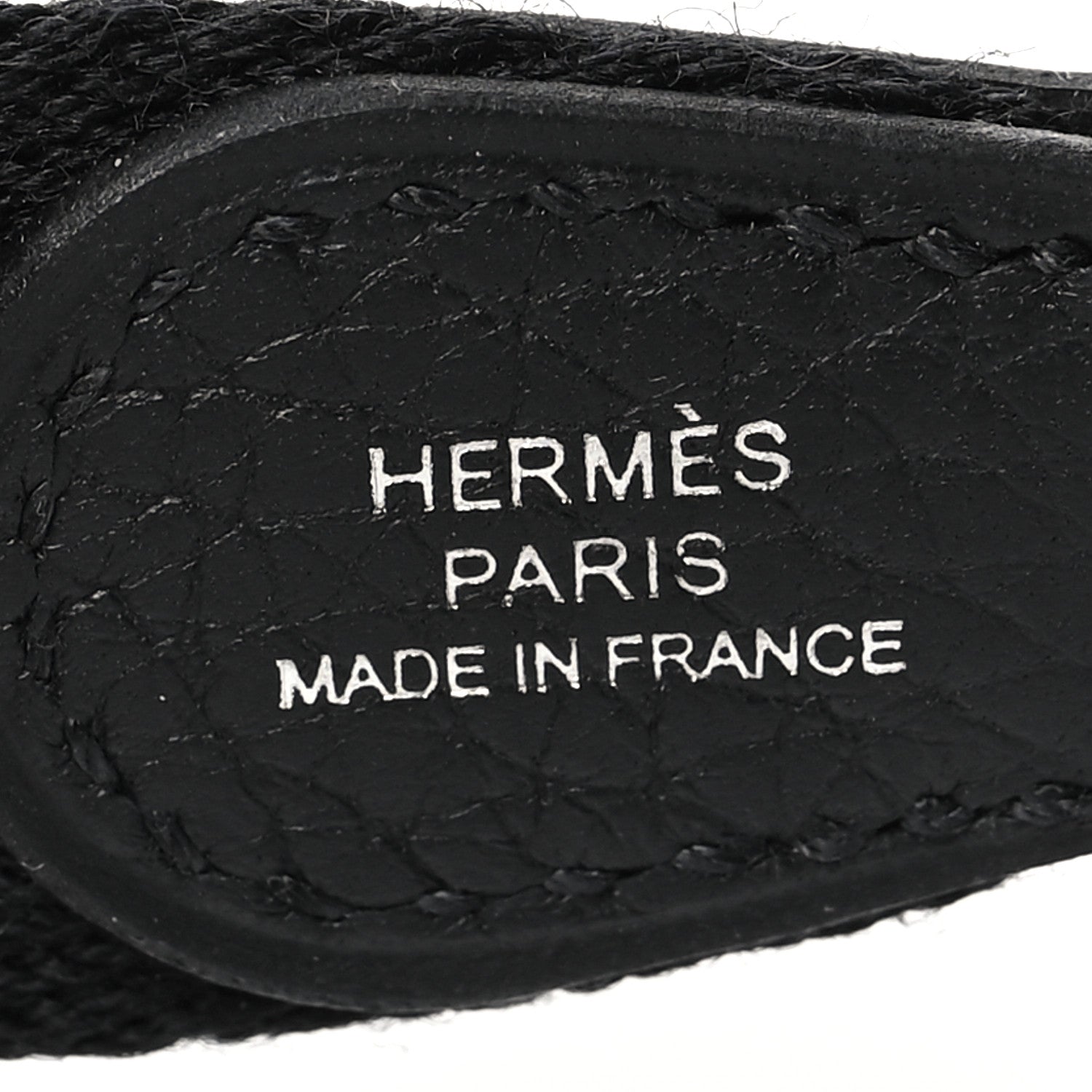 Hermes Toile Taurillon Clemence Shoulder Strap Black 4 of 4
