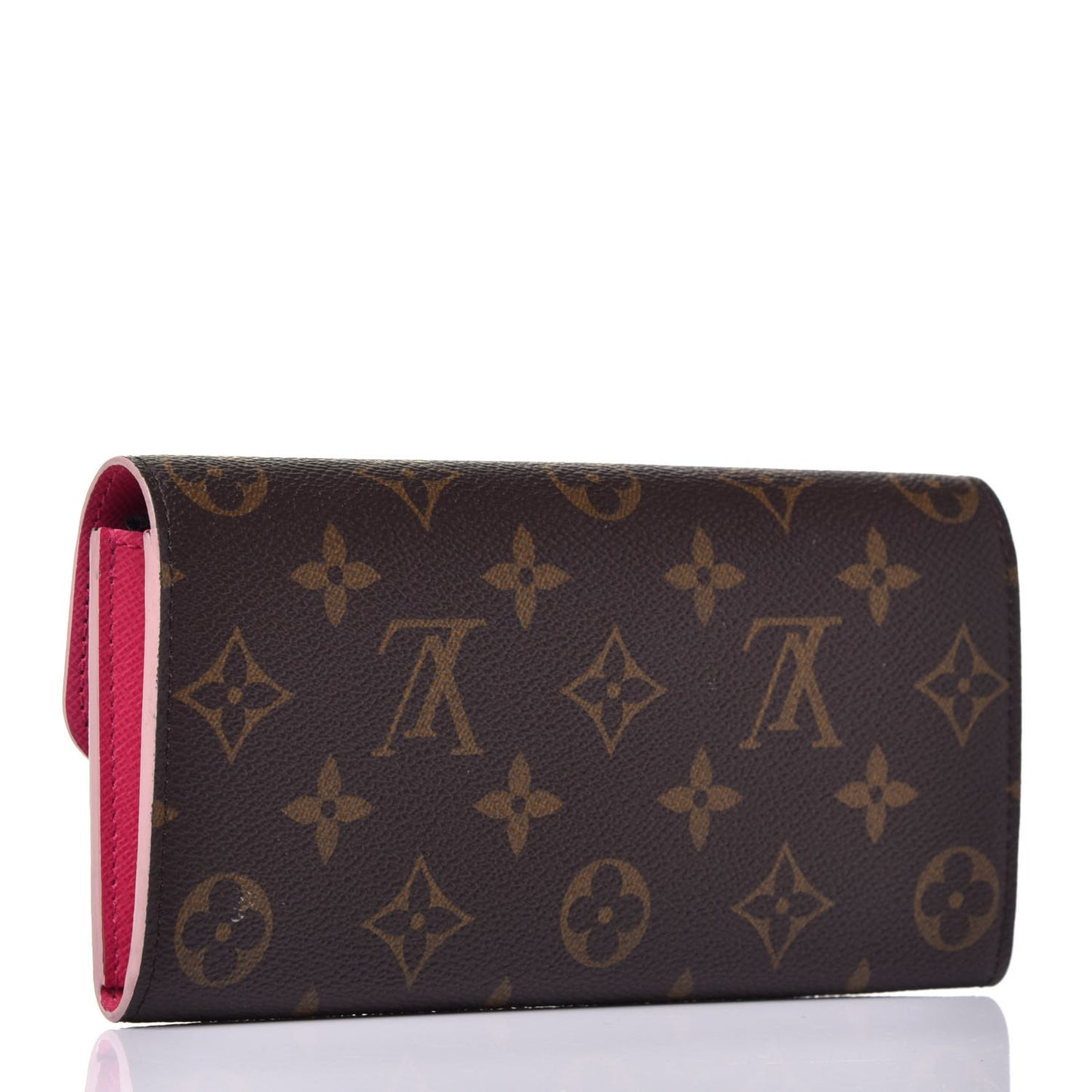Monogram Bloom Flower Emilie Wallet Fuchsia