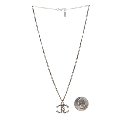 Chanel Baguette Crystal CC Necklace Light Gold 3 of 7