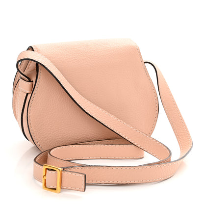 Chloe Grained Calfskin Small Marcie Saddle Bag Anemone Pink 4 of 22