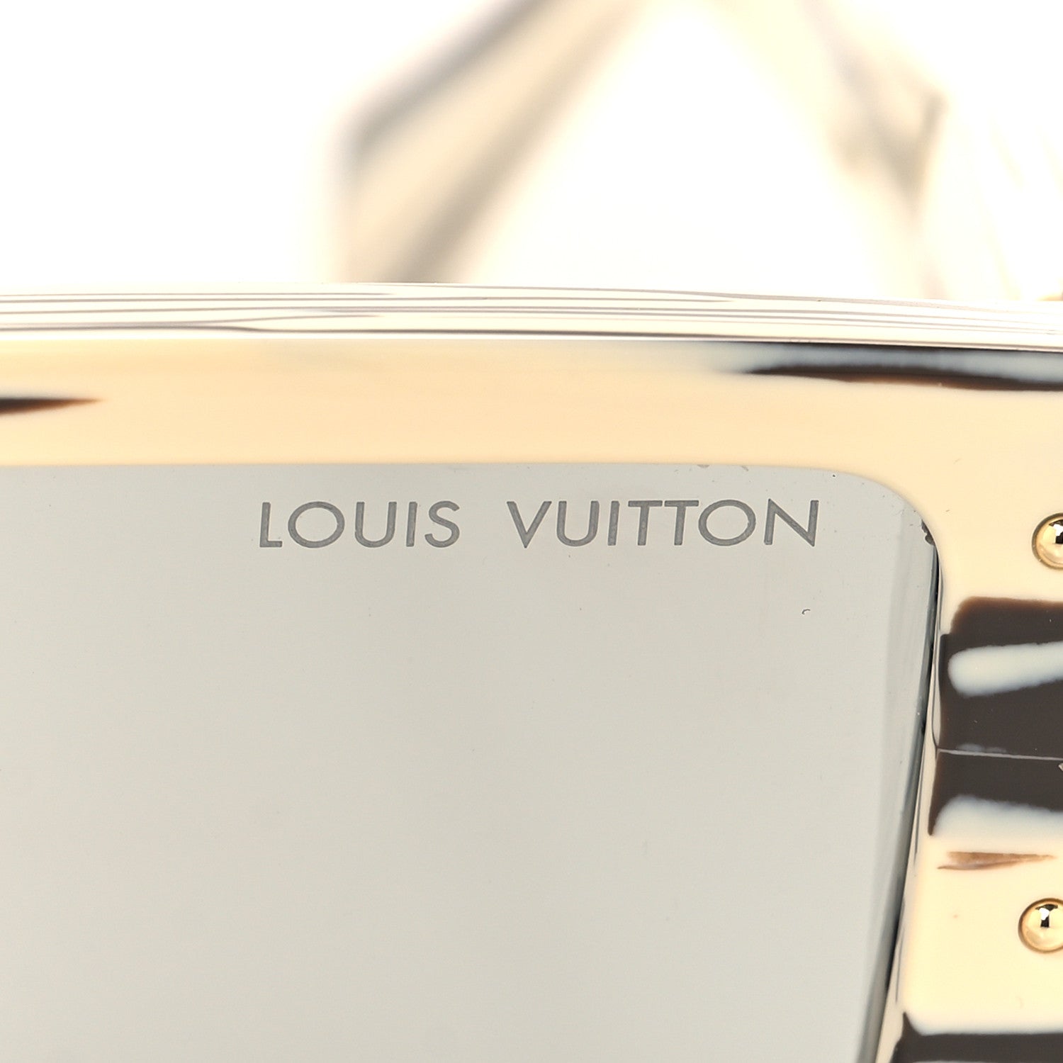 Louis Vuitton Acetate Swarovski Crystal Zebra Cyclone Sunglasses Z1643E Ivory 7 of 8