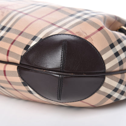 Burberry Haymarket Check Medium Willenmore Hobo Chocolate 9 of 14