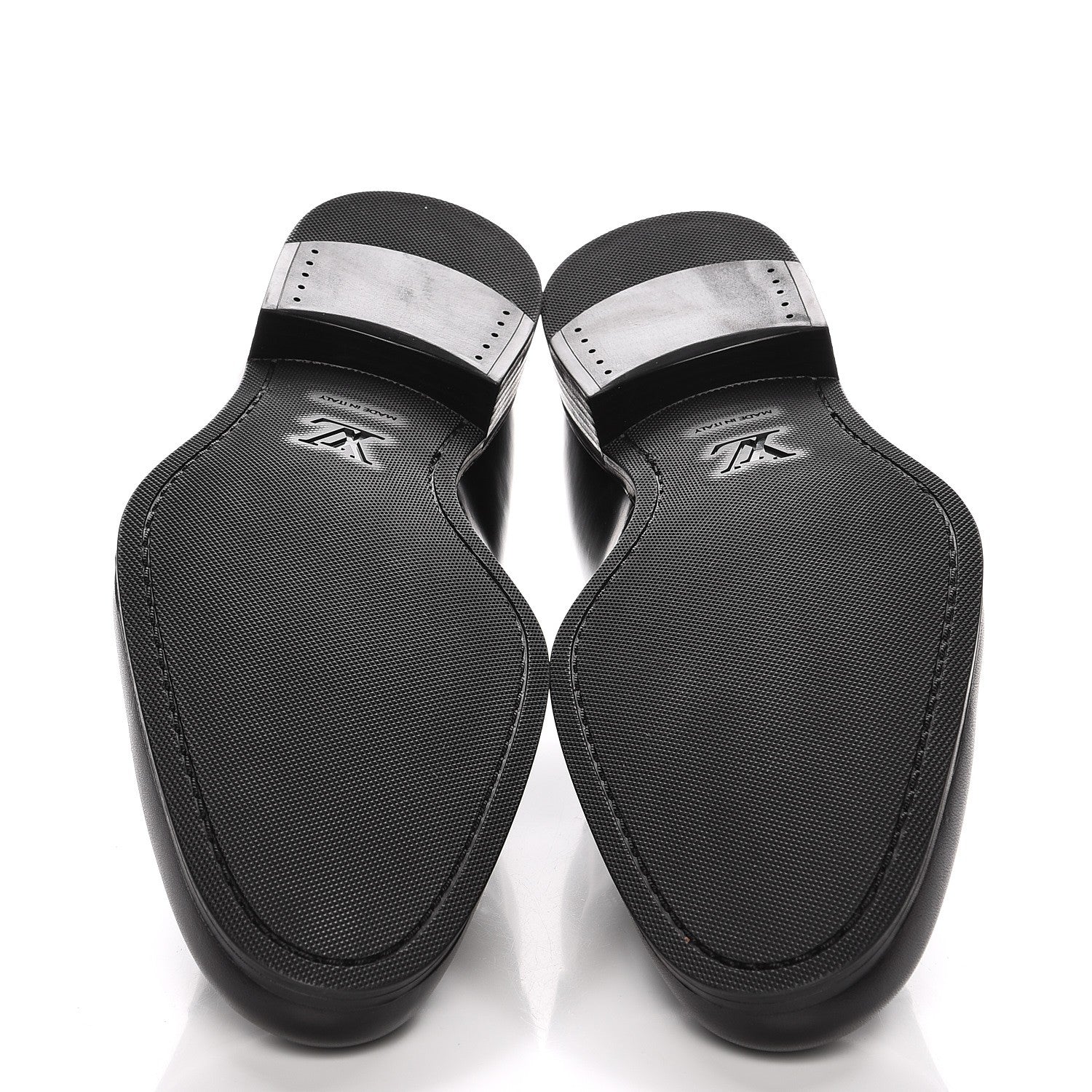 Louis Vuitton Lambskin Derby Lace Up Shoes 8 Black 5 of 8