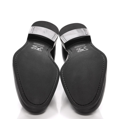 Louis Vuitton Lambskin Derby Lace Up Shoes 8 Black 5 of 8